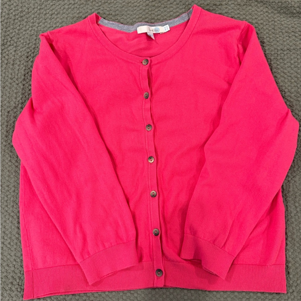 Boden Raspberry Pink Cropped Cardigan (Tag 12, Fits XS–S)